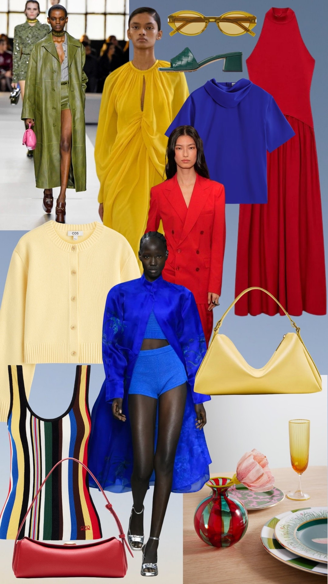 Colour Blocking

Bold primary shades meet saturated jewel tones in a playful take on colour blocking. Red, cobalt, yellow and green are mixed across sharp tailoring, fluid dresses and statement accessories for a look that feels graphic, confident and full of energy.

colour blocking, bold colour, bright colours, red outfit, cobalt blue, yellow fashion, green outfit, jewel tones, statement colour, colourful style, maximalist fashion, fashion edit, outfit inspiration, modern tailoring, statement dressing

#LTKFashionMonth #LTKstyletip #LTKdresses