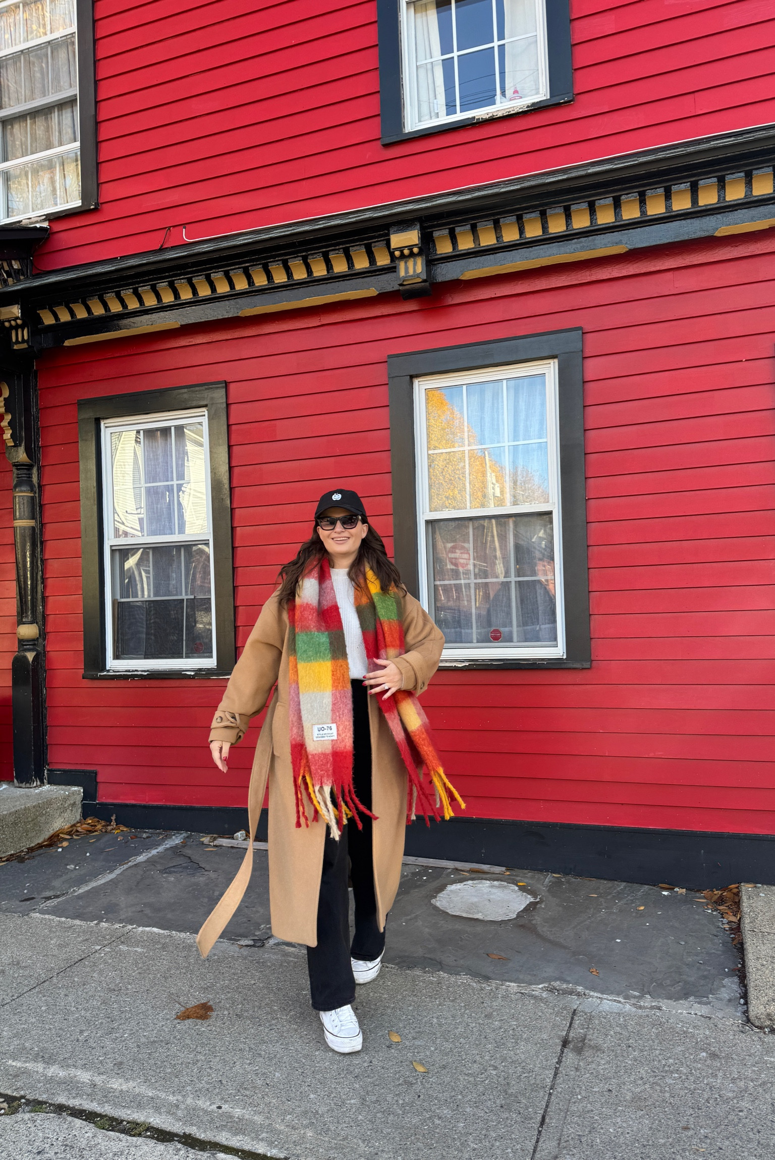 Loving the big plaid scarf paired with this camel colored coat. Add some sneakers and a baseball cap for a sporty vibe 

#LTKFindsUnder100 #LTKSeasonal #LTKStyleTip