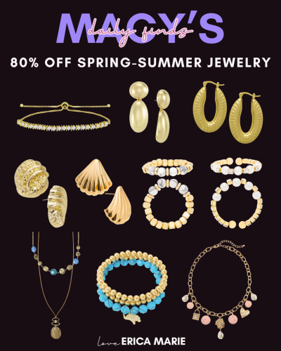 This jewelry sale is too good to miss! They have the prettiest necklaces, bracelets and earrings that look good with everything and it's up to 80% OFF right now!!! I love that these pieces actually look and feel high-quality. macy's, gold jewelry, accessories 

 #LTKootd #LTKSaleAlert
