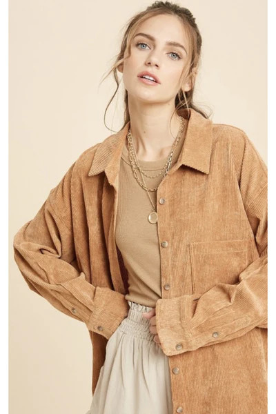 Cate Corduroy Shirt $58 | Indigo Closet 