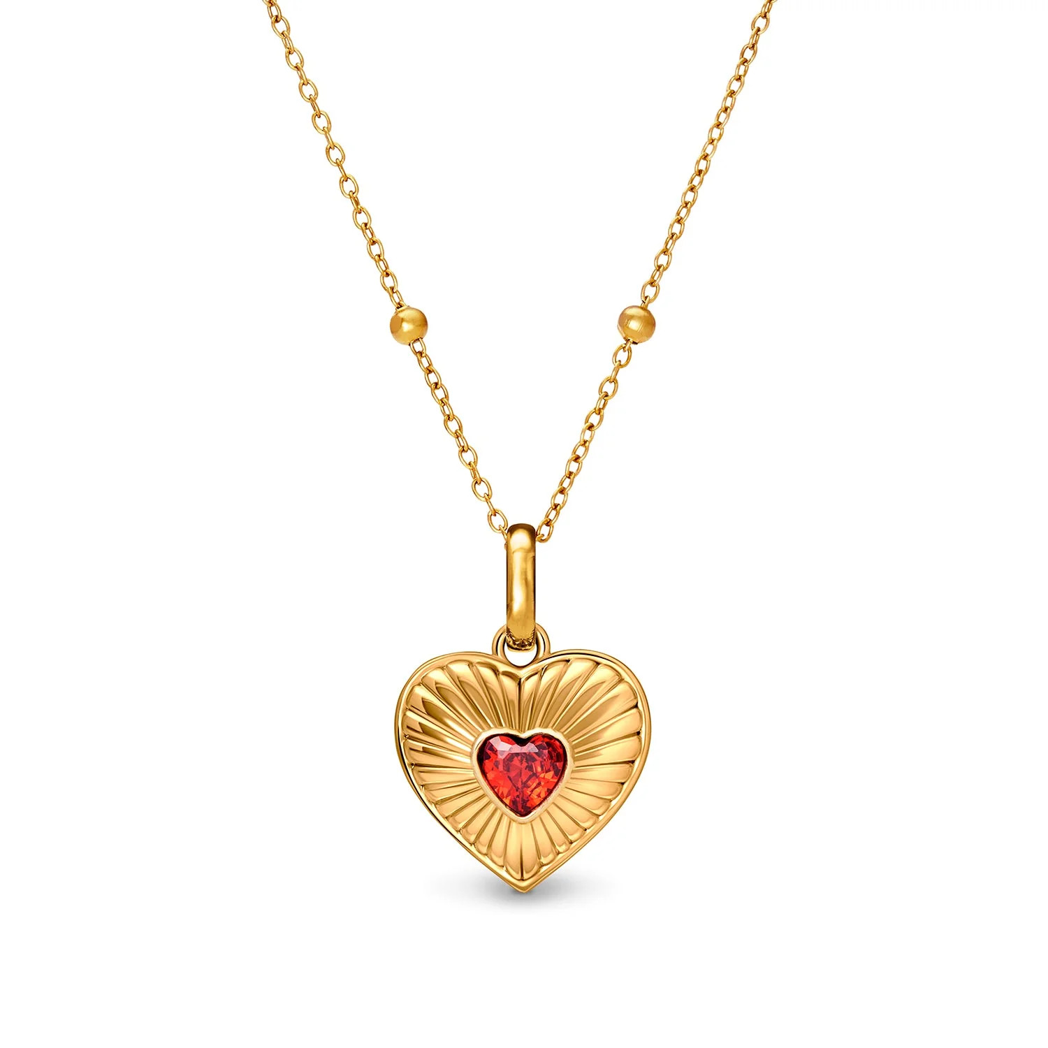 Entwine Custom Heart Necklace (Gold) | Abbott Lyon