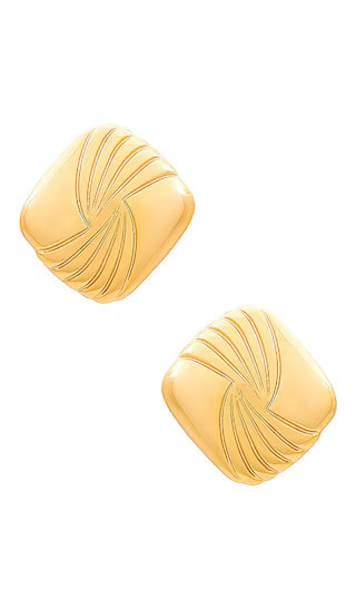 Heaven Mayhem Tabi Earrings in Metallic Gold. | Revolve Clothing (Global)