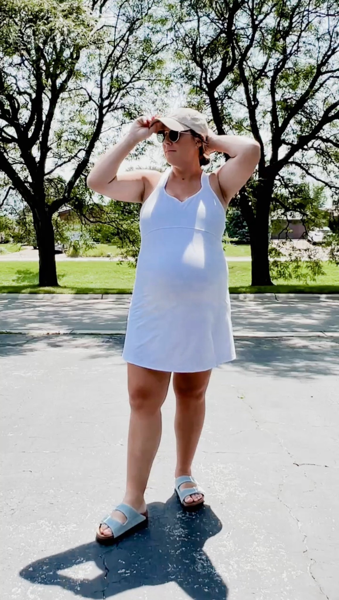 An athletic dress is an easy one and done look for casual days—pregnant or not! 

#LTKSeasonal #LTKBump #LTKStyleTip