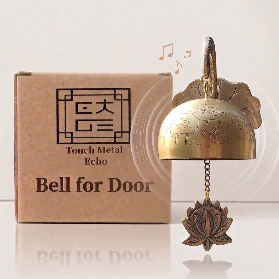 Solid Brass Shopkeepers Bell for Door Opening \u2013 Handmade in Korea \u2013 Bells for Door & Bu... | Amazon (US)