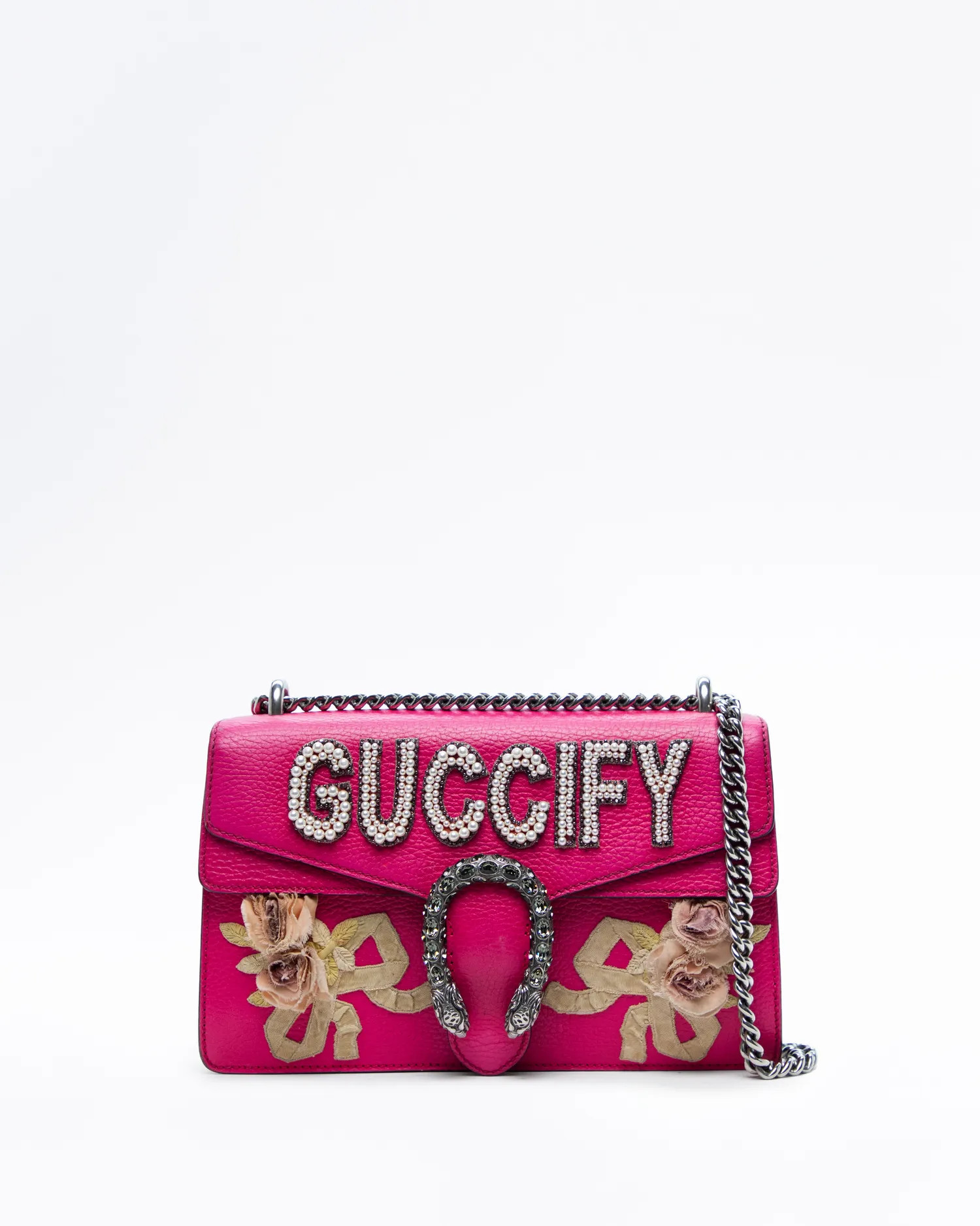Guccify Pearl Dionysus Medium Shoulder Bag | Vivrelle