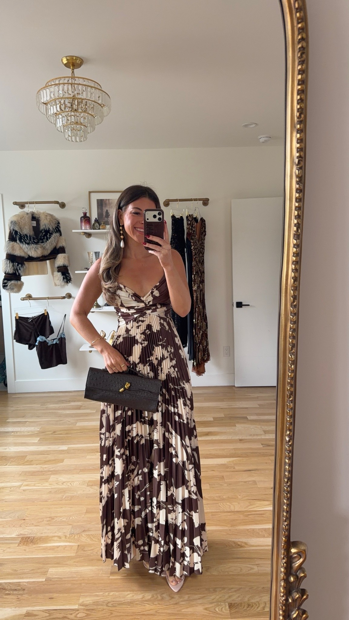 brown and cream floral maxi with thin straps, a twisted V-neck bodice, and a pleated skirt vici fall and winter wedding guest and special occasion dress ✨

codes -
Vici: Emerson35

In 5’4” and sized down to xs 

fall event, fall wedding guest dresses, cocktail dresses, semi-formal dresses, black tie wedding guest dresses, destination wedding guest dresses, garden party dresses, wedding guest outfit ideas

#LTKgrwm #LTKU #LTKSeasonal