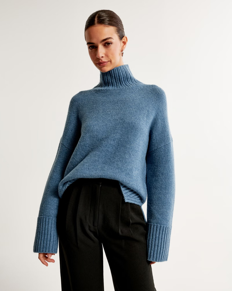 Easy Funnel Neck Sweater | Abercrombie & Fitch (US)