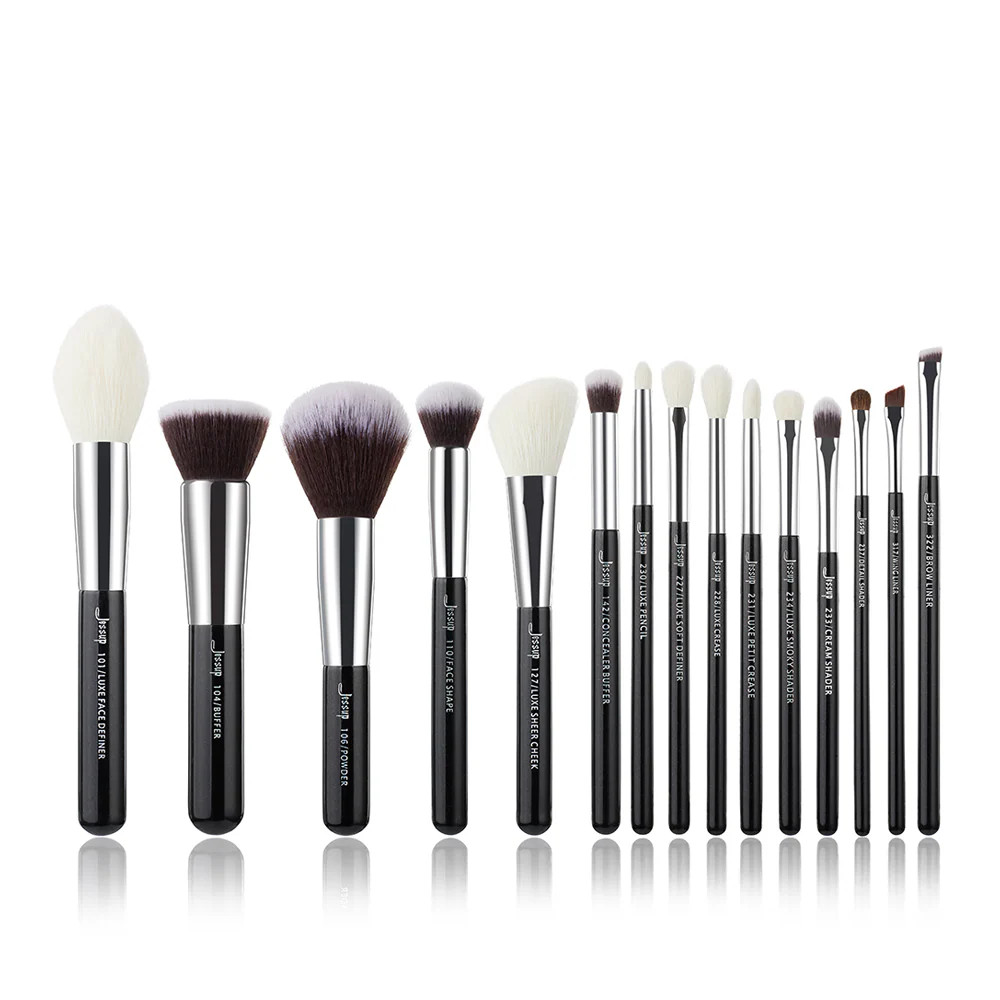 Dense Handcrafted 15pcs Makeup Brush Set Individual T180 | Jessup Trading HK CO., Limited