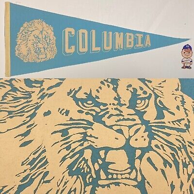 1950s Columbia Lions New York College  Pennant 11.5x29 Ivy League Rare  | eBay | eBay US