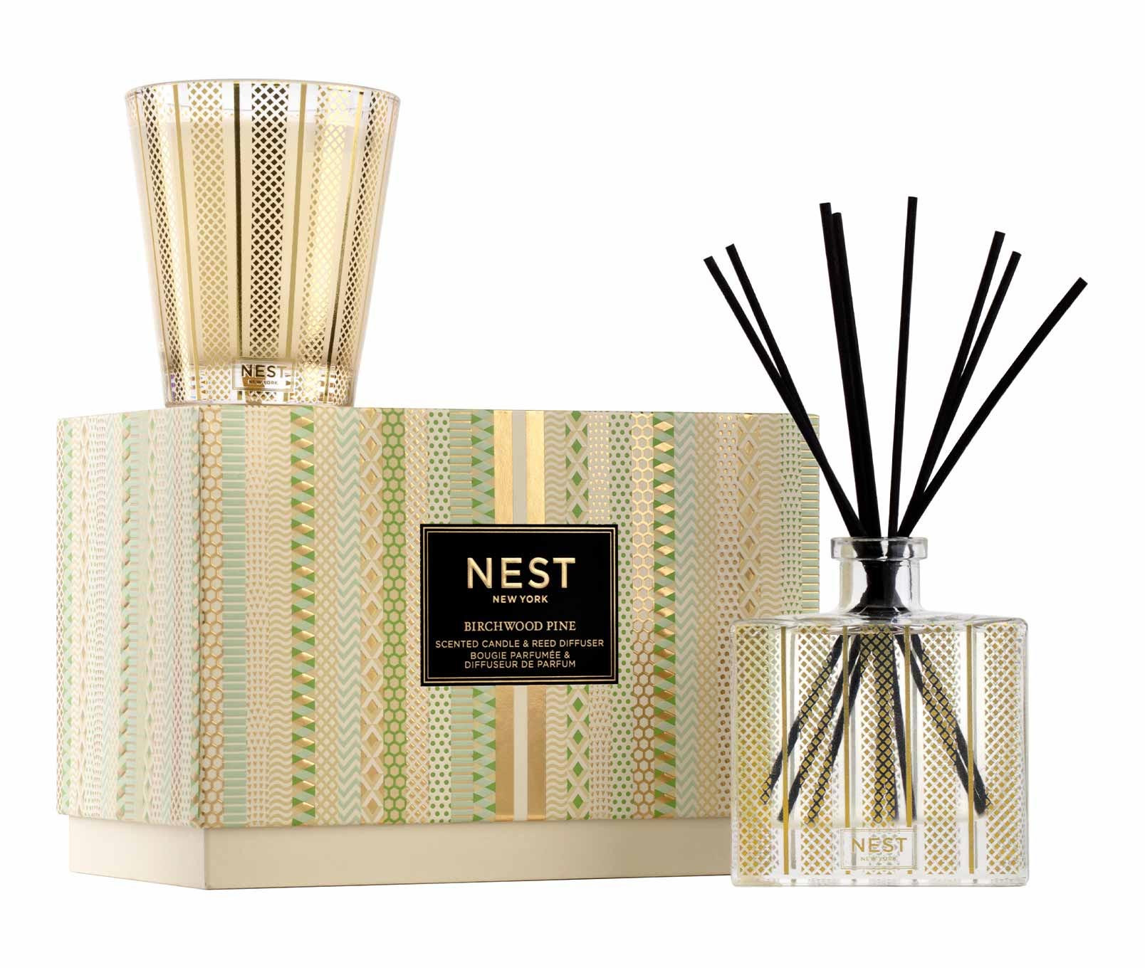 Birchwood Pine Classic Candle &amp; Diffuser Set | NEST Fragrances