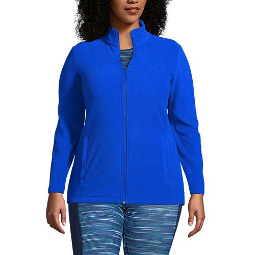 Women's Plus Size Fleece Full Zip Jacket | Lands' End (US)