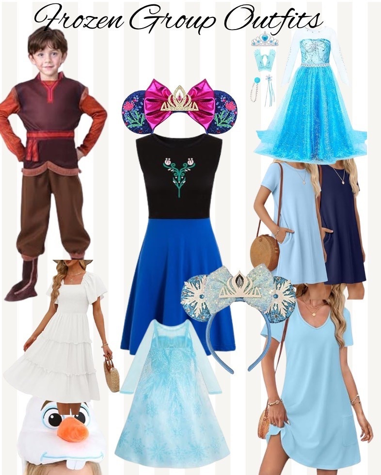 Frozen night, but make it comfy for everyone ❄️✨

We did a mix of full costumes + easy Disneybounding so no one felt overdressed (or uncomfortable). The kids went all in—Elsa + Kristoff—and the adults kept it simple with lightweight dresses, subtle Frozen colors, and the cutest ears to tie it all together 🤍

This is the easiest way to get that themed look without stressing—perfect for Disney trips, cruises, or any Frozen night!

Everything is linked here to recreate the looks ✨

#LTKTravel #LTKKids #LTKmomlife