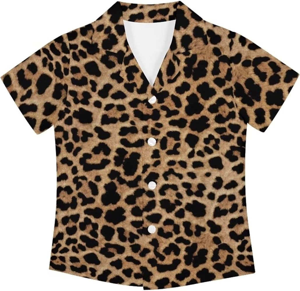 Short Sleeve Button Down Boy Shirt Vacation Shirts Beach Tropical Hawaiian Aloha Wear Boys Party ... | Amazon (US)