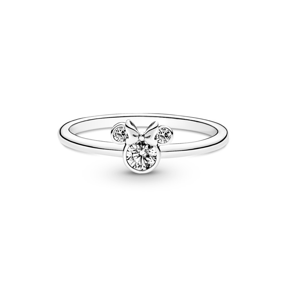 Anel de Prata Disney Minnie Mouse Brilhante | Pandora (BR)