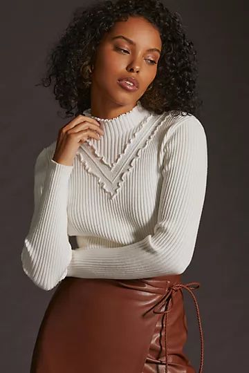 By Anthropologie Ribbed Turtleneck Sweater | Anthropologie (US)