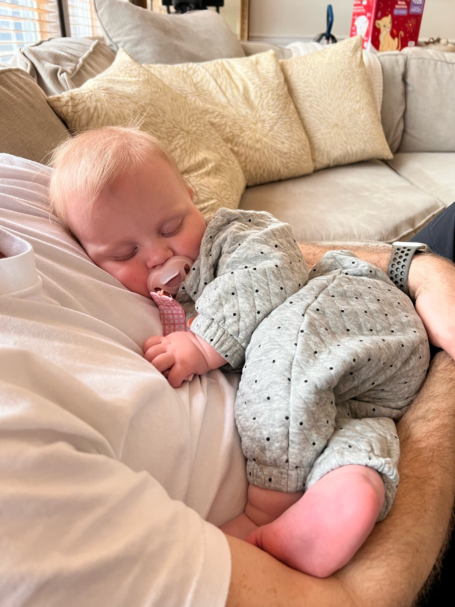 Baby girl in her baby sweat set! So cute and comfy for her :) and this pacifier clip is ribbon and very subtle, not clunky like the teether ones! 

#LTKfamily #LTKbaby #LTKMostLoved