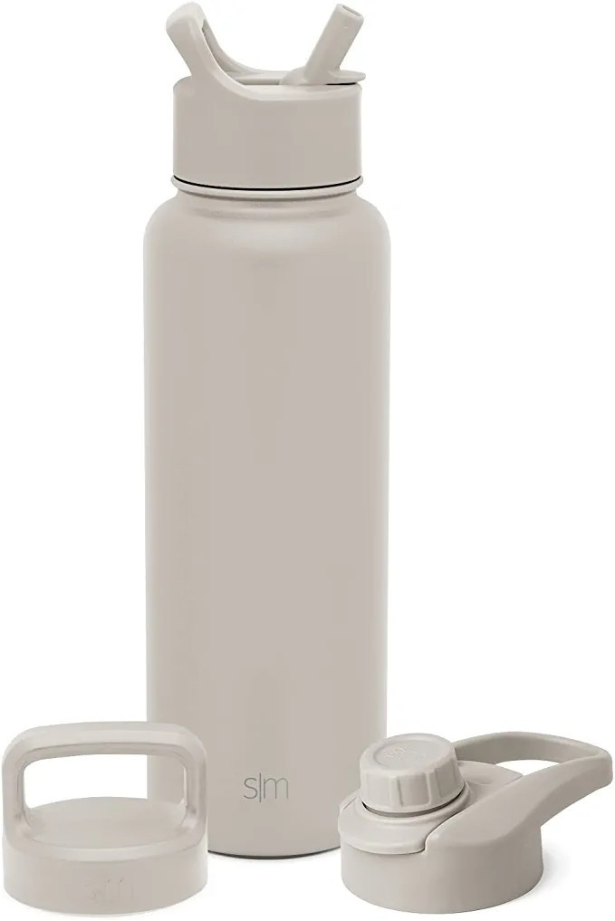 Simple Modern Water Bottle with Straw, Handle, and Chug Lid Vacuum Insulated Stainless Steel Meta... | Amazon (US)