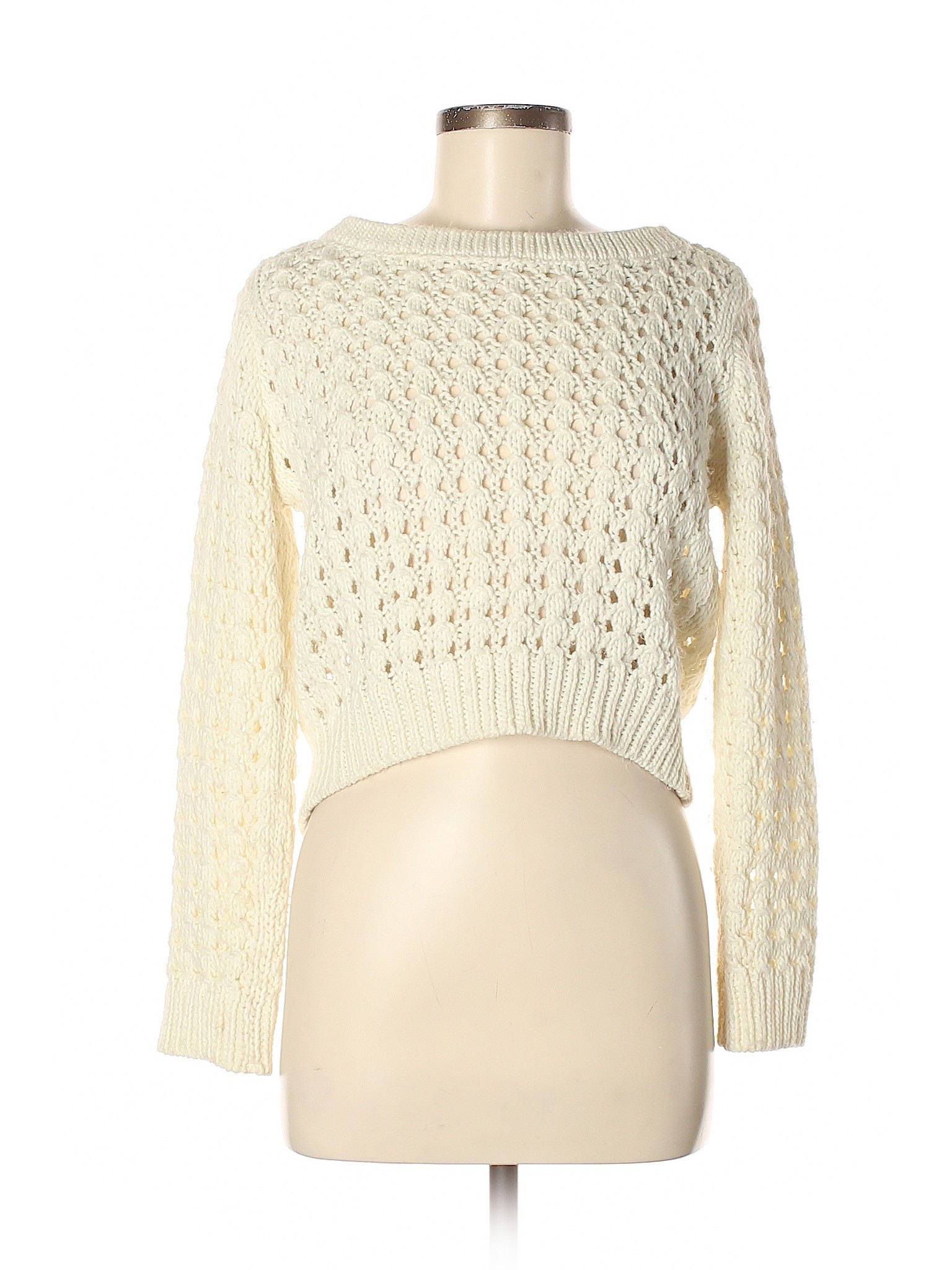 Divided by H&M Pullover Sweater Size 4: White Women's Tops - 43171552 | thredUP