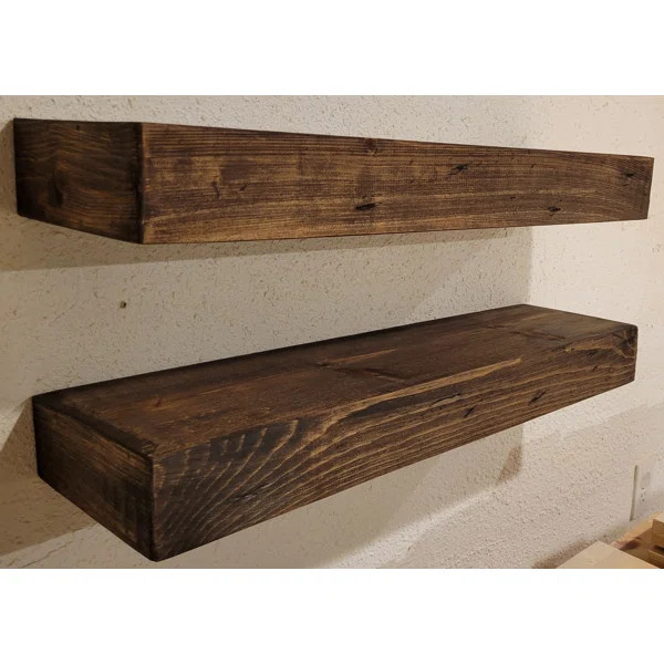 Arzhin Pippi Modern Floating Shelves 3 Inches Thick | Wayfair North America