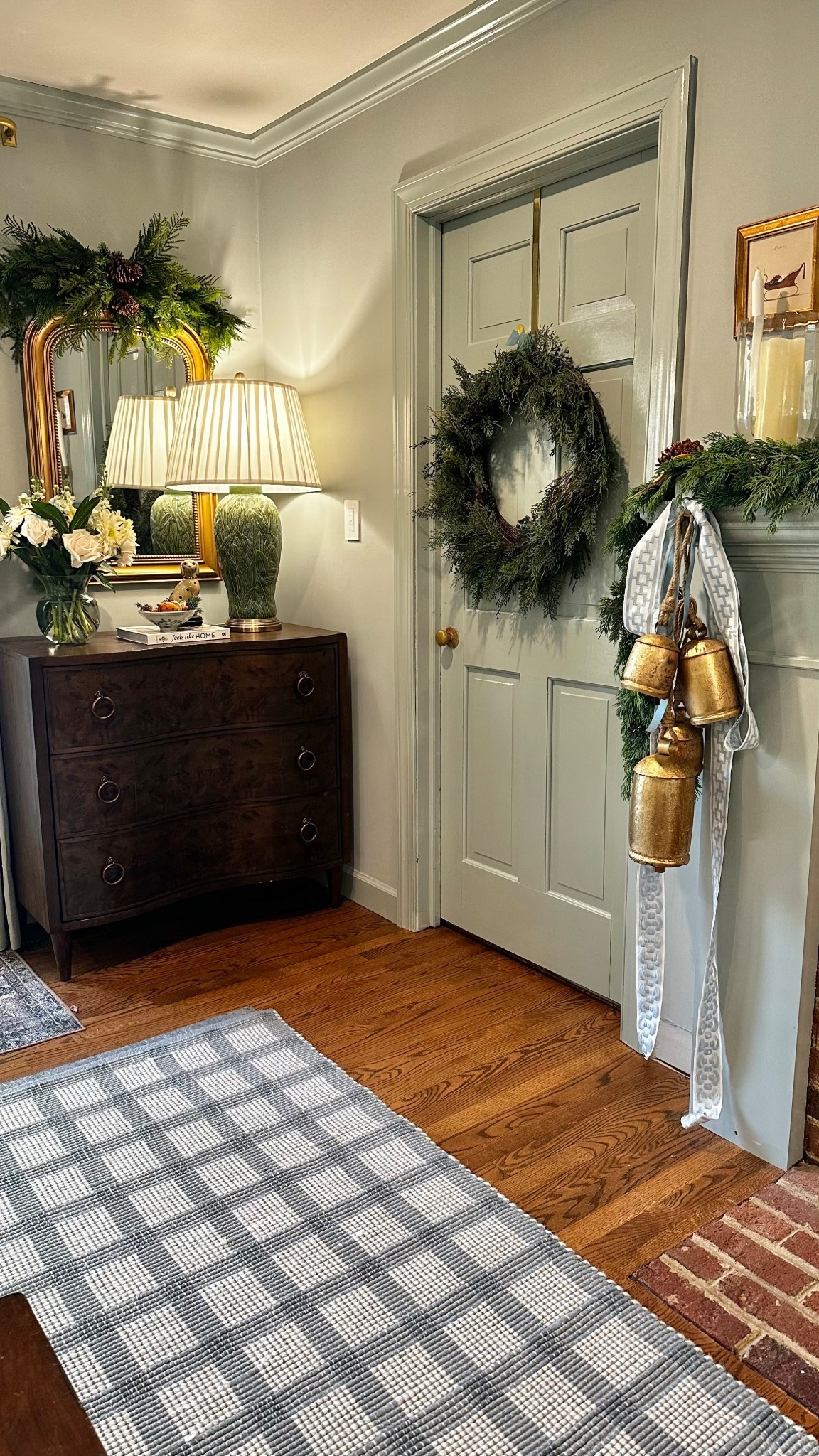 Decorating the den for the holidays with wreaths, garland, and gold accents 

#LTKHome #LTKSeasonal #LTKHoliday