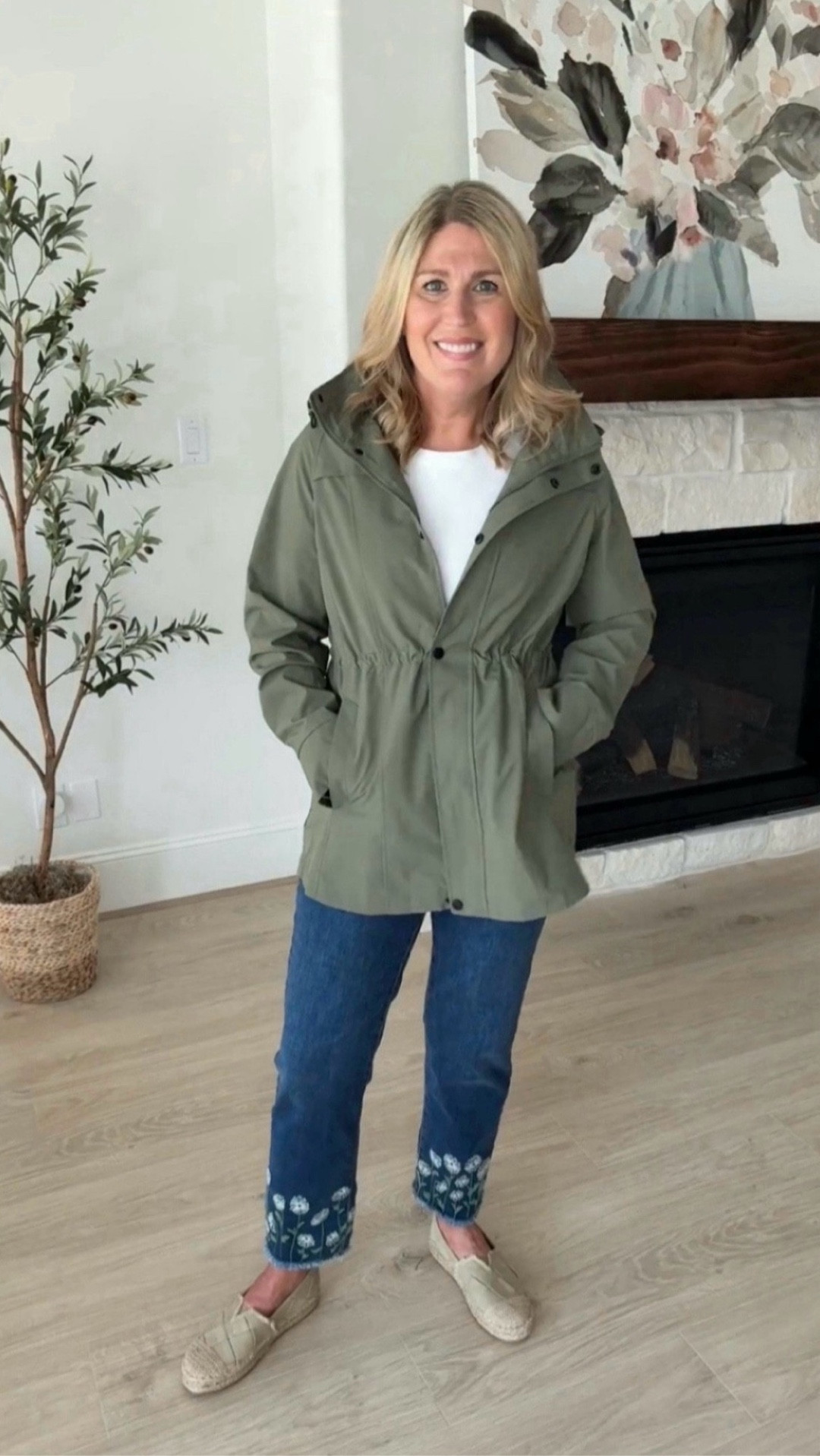 Take a little weather protection wherever you go.☔️ This rain-resistant windbreaker packs into a hidden zippered pouch, beneath the upper back vent – just pull out the pouch and roll the jacket in. 

The hood can also be zipped into the collar. 🙌

Zip-and-snap front, inner drawstring that hits at high waist, two slant pockets. Mesh upper lining.
Runs tts! Relaxed fit. 😘 

 #LTKWatchNow #LTKStyleTip #LTKShoeCrush #LTKFindsUnder50 #LTKFindsUnder100 #LTKootd #LTKTravel #LTKPlusSize #LTKPetite #LTKSeasonal #LTKselfcare #LTKOver40 #LTKWorkwear #LTKSaleAlert #LTKMidsize