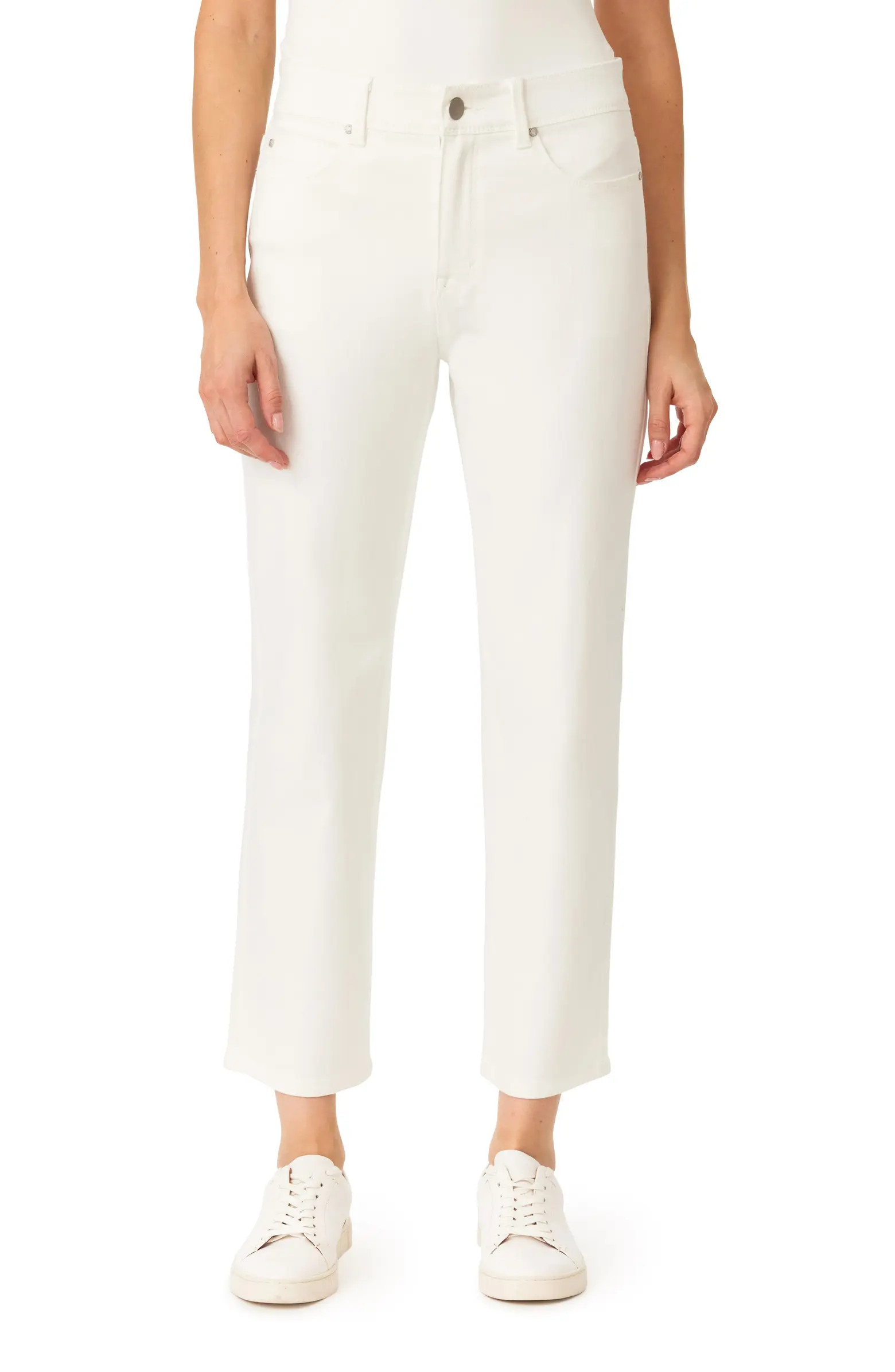 CURVE APPEAL Effortless 27-Inch High Rise Slim Straight Leg Jeans | Nordstromrack | Nordstrom Rack