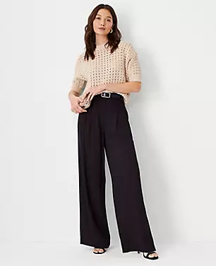 The Pleated Wide Leg Pant | Ann Taylor (US)