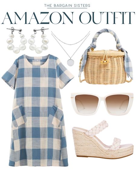 Amazon Outfit

| Amazon Fashion | Amazon Finds | Amazon OOTD | Spring Outfit | Summer Outfit | Wedge Sandals | Summer Dress | Wicker Bag 

#LTKfindsunder50 #LTKstyletip #LTKSeasonal