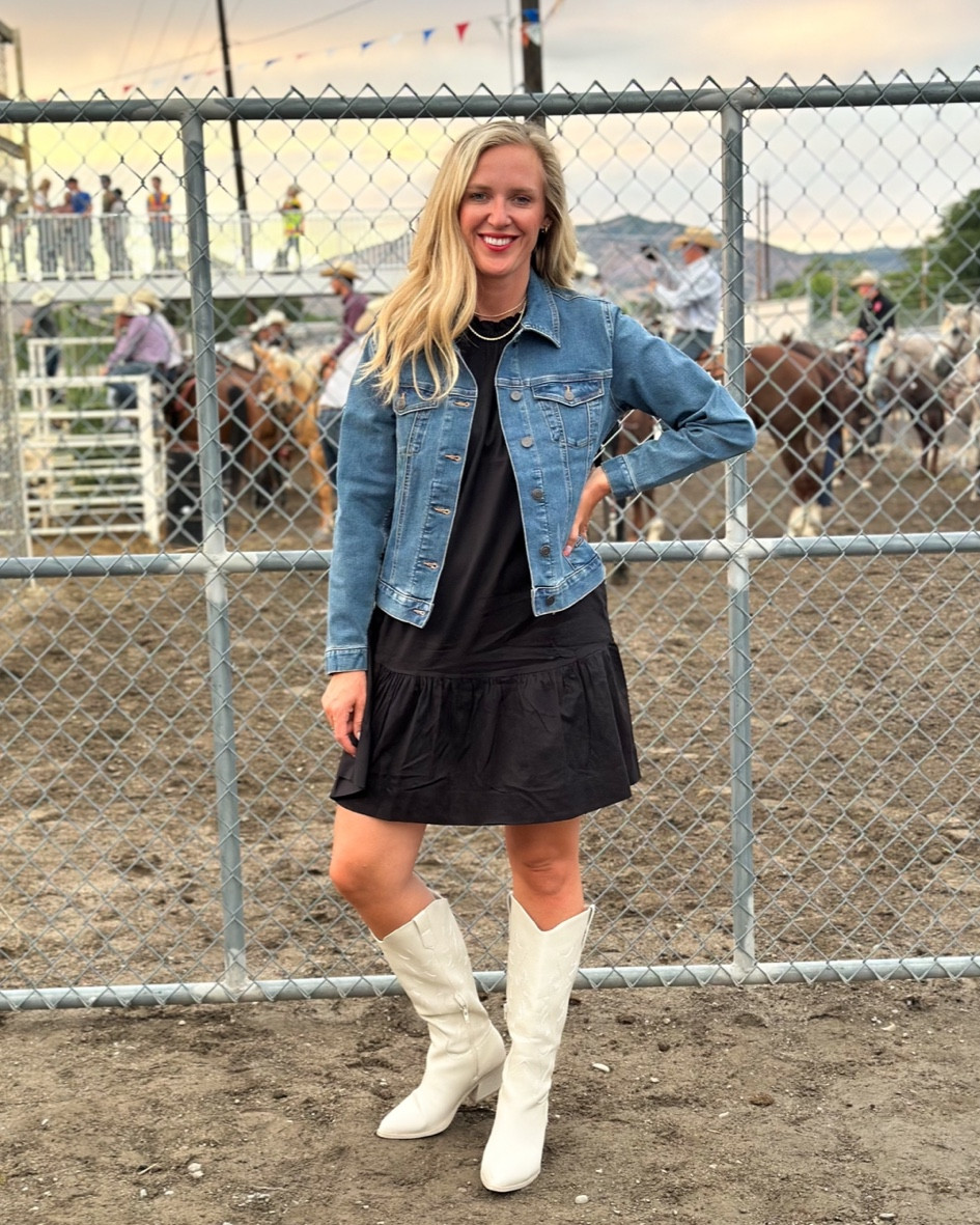 Rodeo look. Size small dress, size medium jacket, boots on clearance under $25!!

#LTKFindsUnder50 #LTKStyleTip #LTKSummerSales