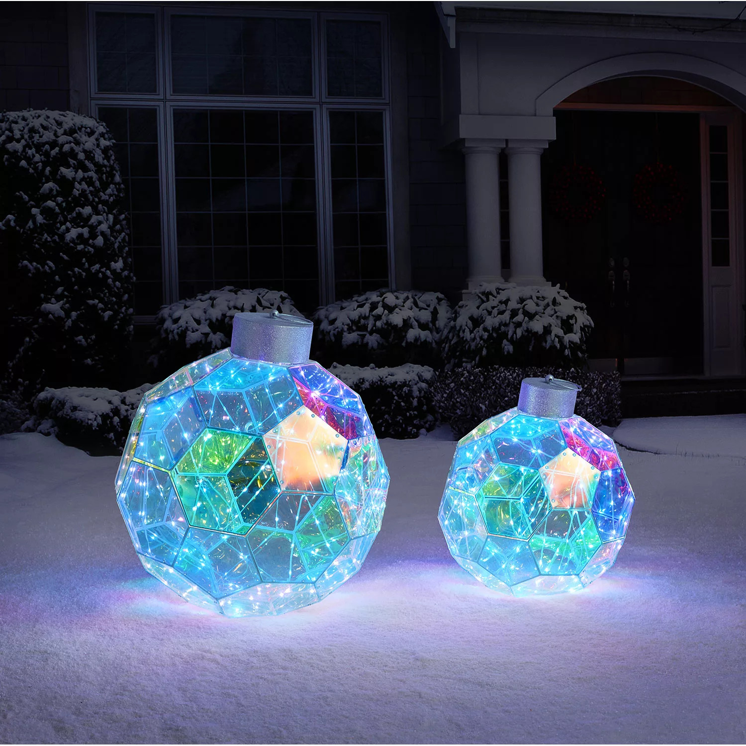 Member's Mark Pre-Lit Prismatic Ornaments, Set of 2 | Sam's Club