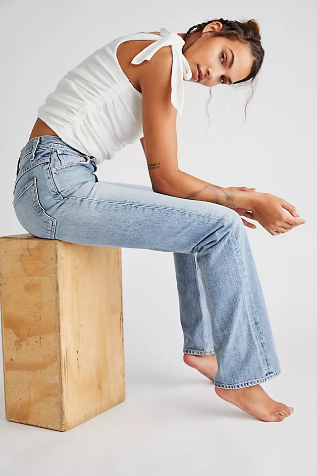 AGOLDE Vintage Hi-Rise Flare Jeans | Free People (Global - UK&FR Excluded)