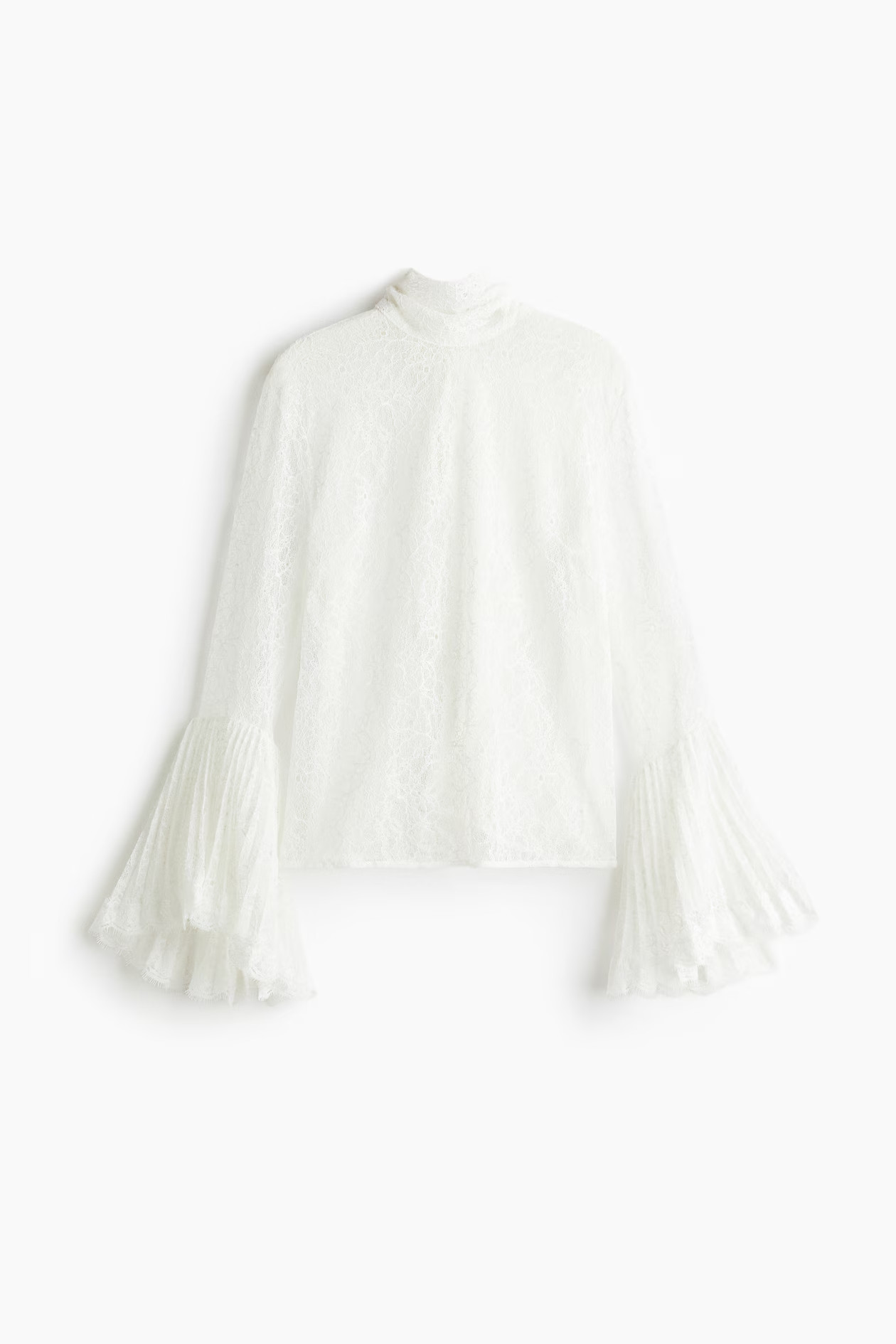 Trumpet-sleeved lace blouse | H&M (UK, MY, IN, SG, PH, TW, HK)