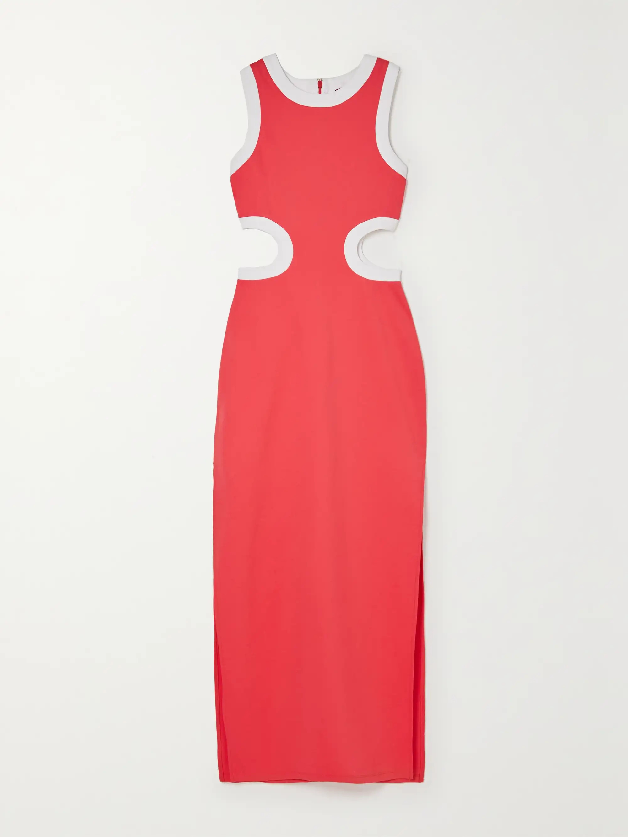 Dolce cutout two-tone ponte maxi dress | NET-A-PORTER (US)