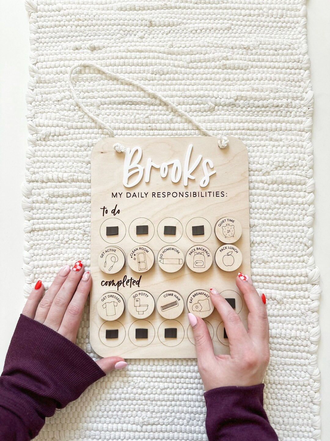 Daily Responsibilities Chart | Chore Chart | Dry Erase Chore Chart | Daily Responsibilities | Res... | Etsy (US)