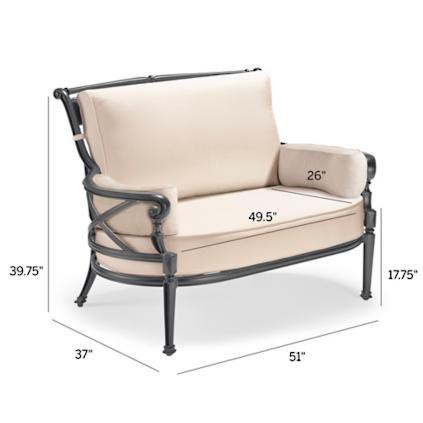 Carlisle Oversized Cuddle Lounge in Slate Finish | Frontgate