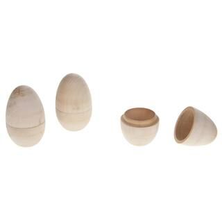 2.5" Fillable Wood Eggs by Make Market®, 3ct. | Michaels Stores