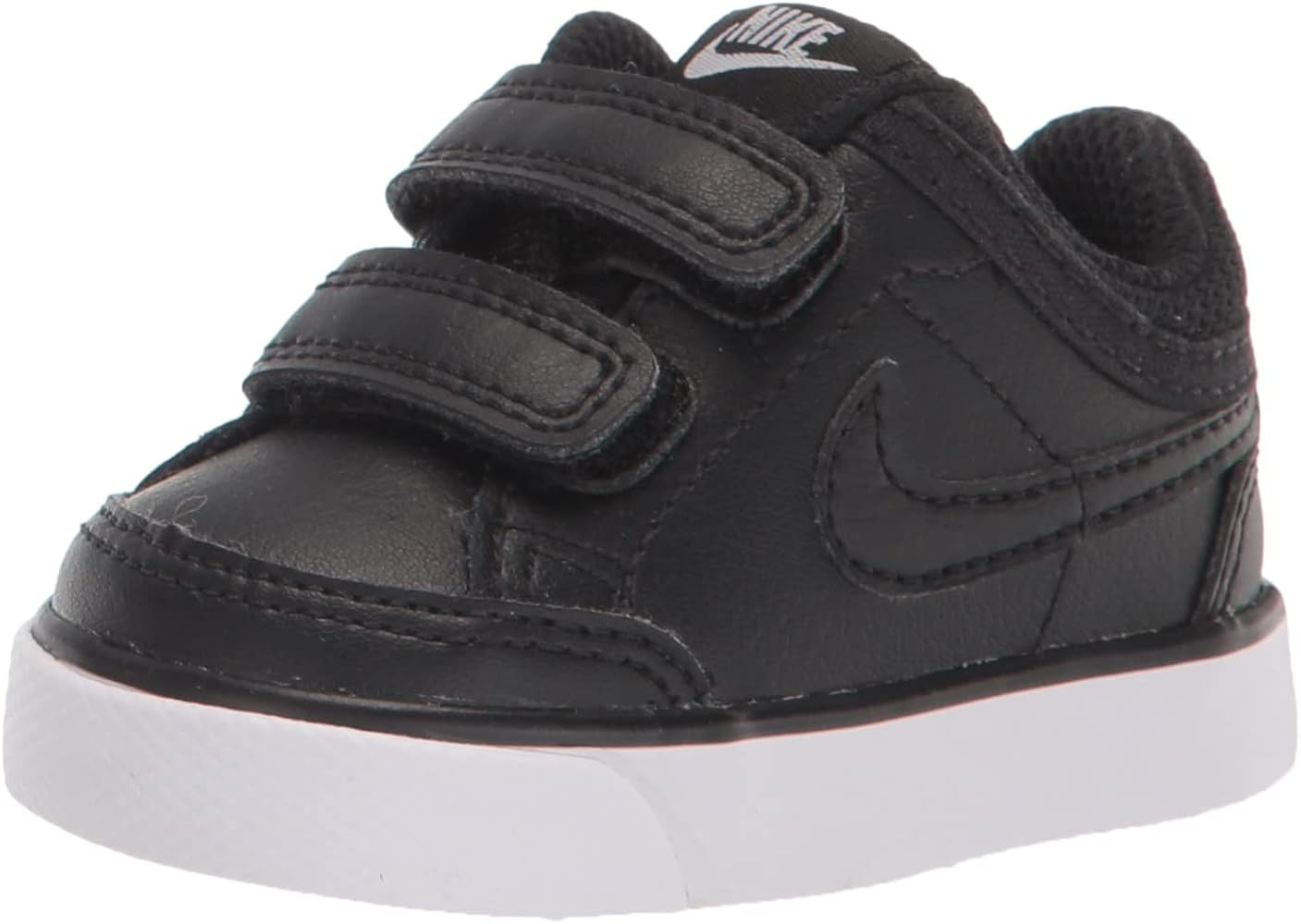 Nike Capri 3 Leather (TDV) 579949 014 Black/Black-White Baby Shoes | Amazon (US)