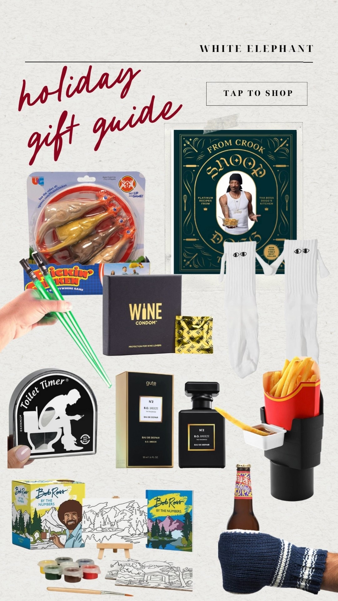 White elephant gift guide
Funny and silly gifts for gift exchange 
Prank gifts for the office or for family
White elephant stocking stuffers

#LTKGiftGuide #LTKSeasonal #LTKFindsUnder50