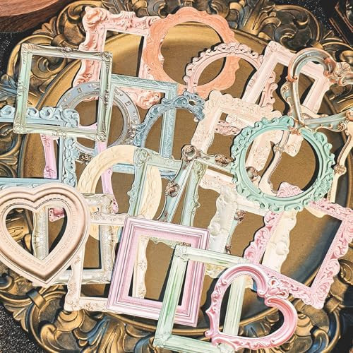 100 Pcs Vintage Frame Decorative Stickers - Scrapbooking Supplies for Planners, Wedding Albums, Junk Journals & Crafts (Color-1) | Amazon (US)