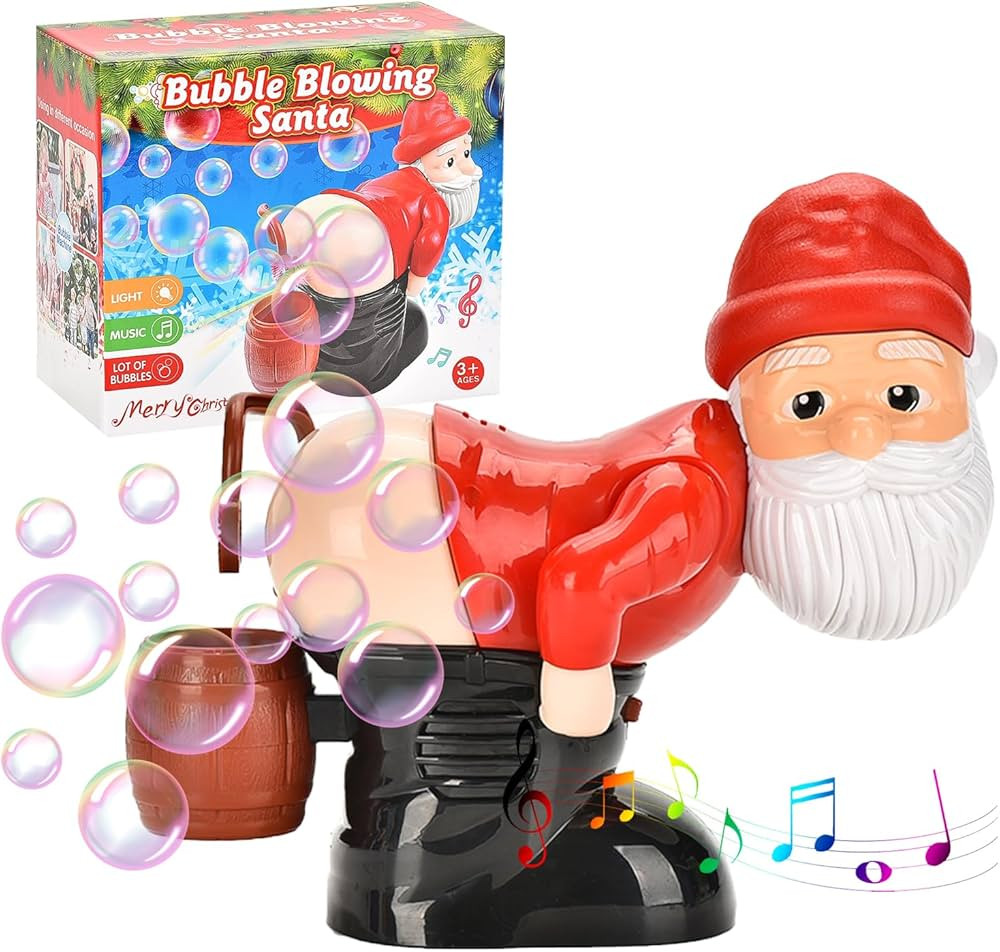Christmas Gnomes Bubble Machine,Bubble Blower Funny Toy Party Music Led Light Colorful Bubbles,Ch... | Amazon (US)