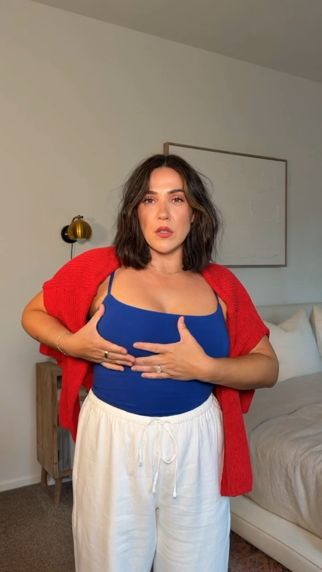 Major sale! Stack code AFSUMMER! loving all the color lately, new release in my favorite bra free tank, the best linen pants and this cardigan I'm obsessed with I ordered two other colors! 

M in everything!

#LTKootd #LTKSaleAlert #LTKMidsize