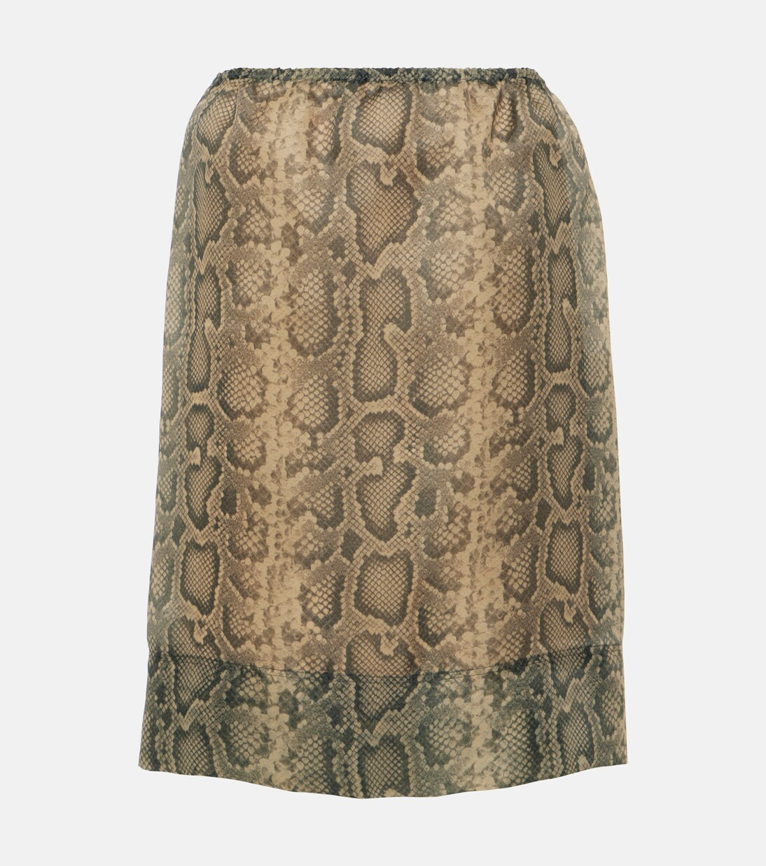 Desio snake-effect organza midi skirt | Mytheresa (US/CA)