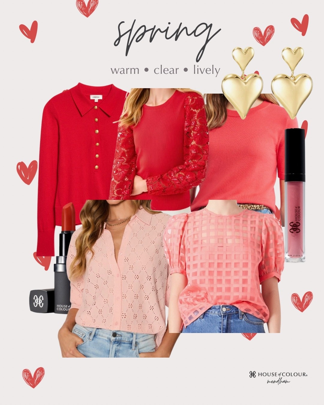 Warm pinks and reds 

#LTKValentine