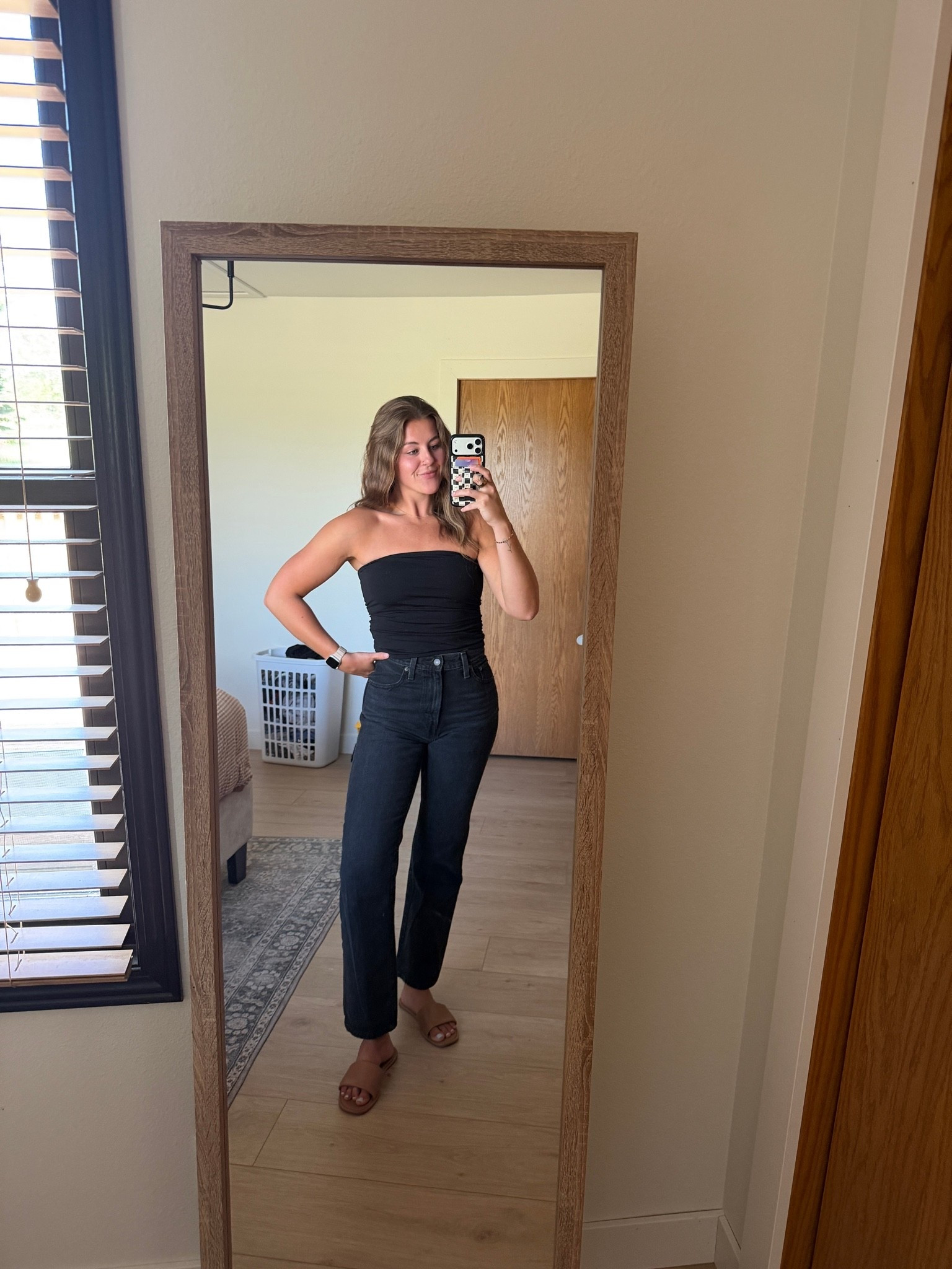 Date night ❤️‍🔥

Wearing a medium in the top, TTS. 
Wearing a 26 in the jeans, TTS.
Sandals are old from target!

#LTKootd #LTKmomlife #LTKgrwm