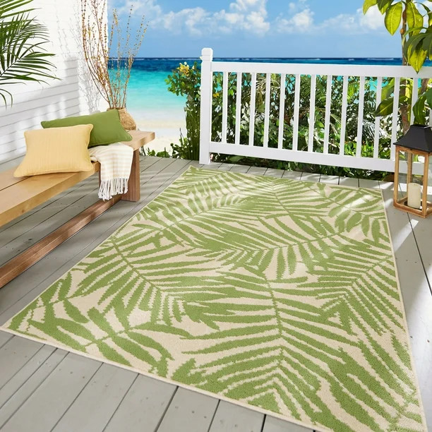 Mainstays Palm Indoor/Outdoor Area Rug | Walmart (US)