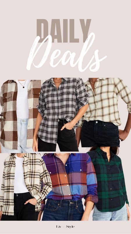 This weekend only Old Navy flannels are on sale for $15! Great for layering or casual wear. Also available in sizes for the whole family

#LTKSeasonal #LTKfindsunder50 #LTKSale