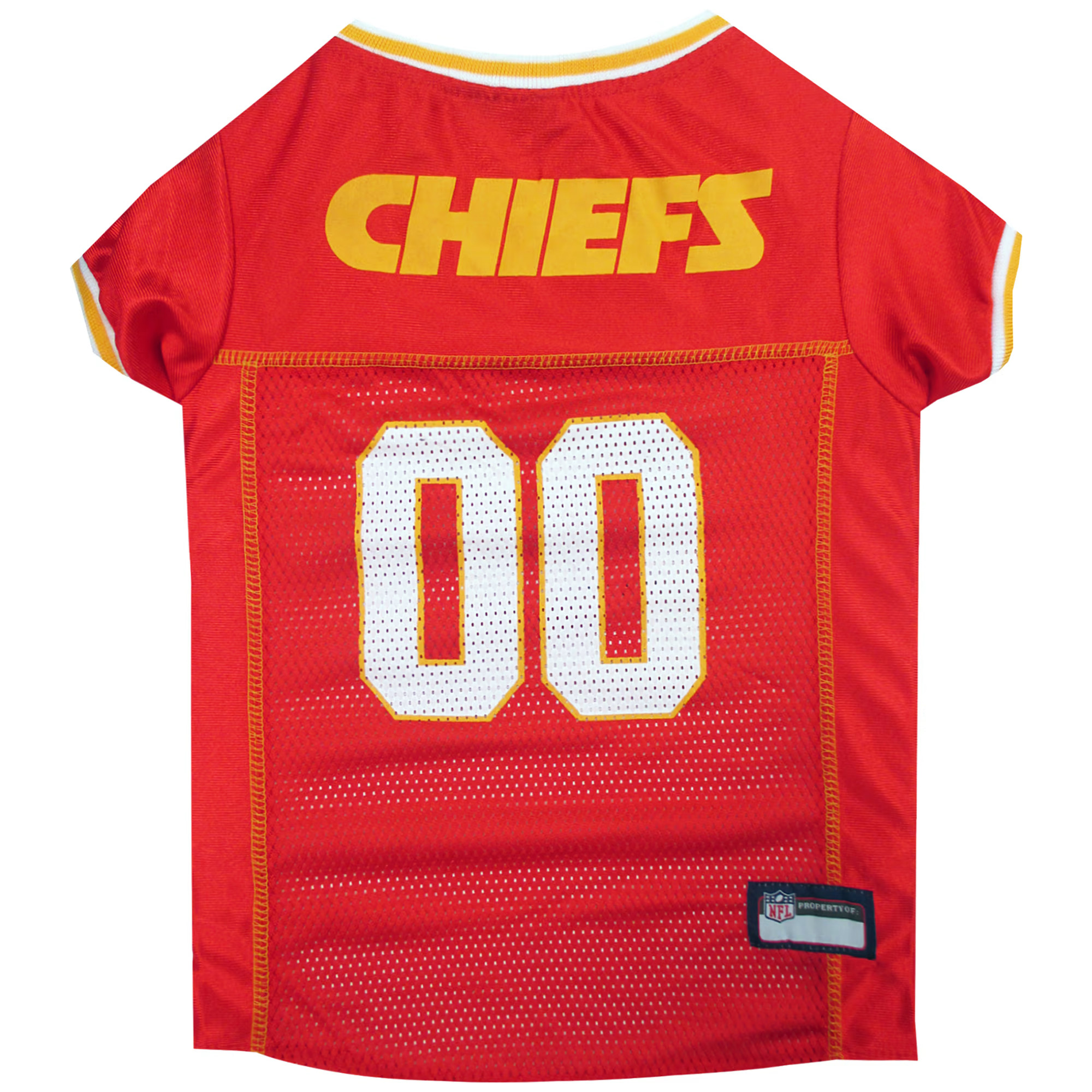 Pets First NFL AFC West Mesh Jersey For Dogs, X-Small, Kansas City Chiefs | Petco