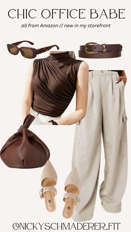 Chic office outfit inspo from Amazon! Everything is under $50 and so good! 
WOMENS outfits 
Amazon prime 
Trousers 
Brown outfit 



#LTKSeasonal #LTKworkwear #LTKstyletip