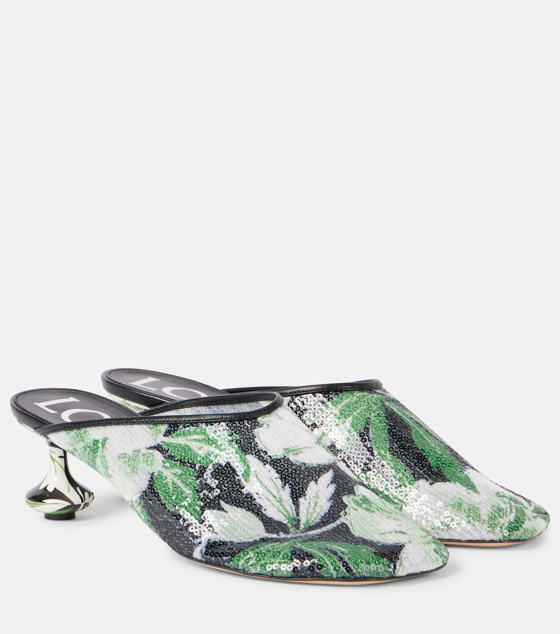 Toy 45 floral sequined mesh mules | Mytheresa (US/CA)
