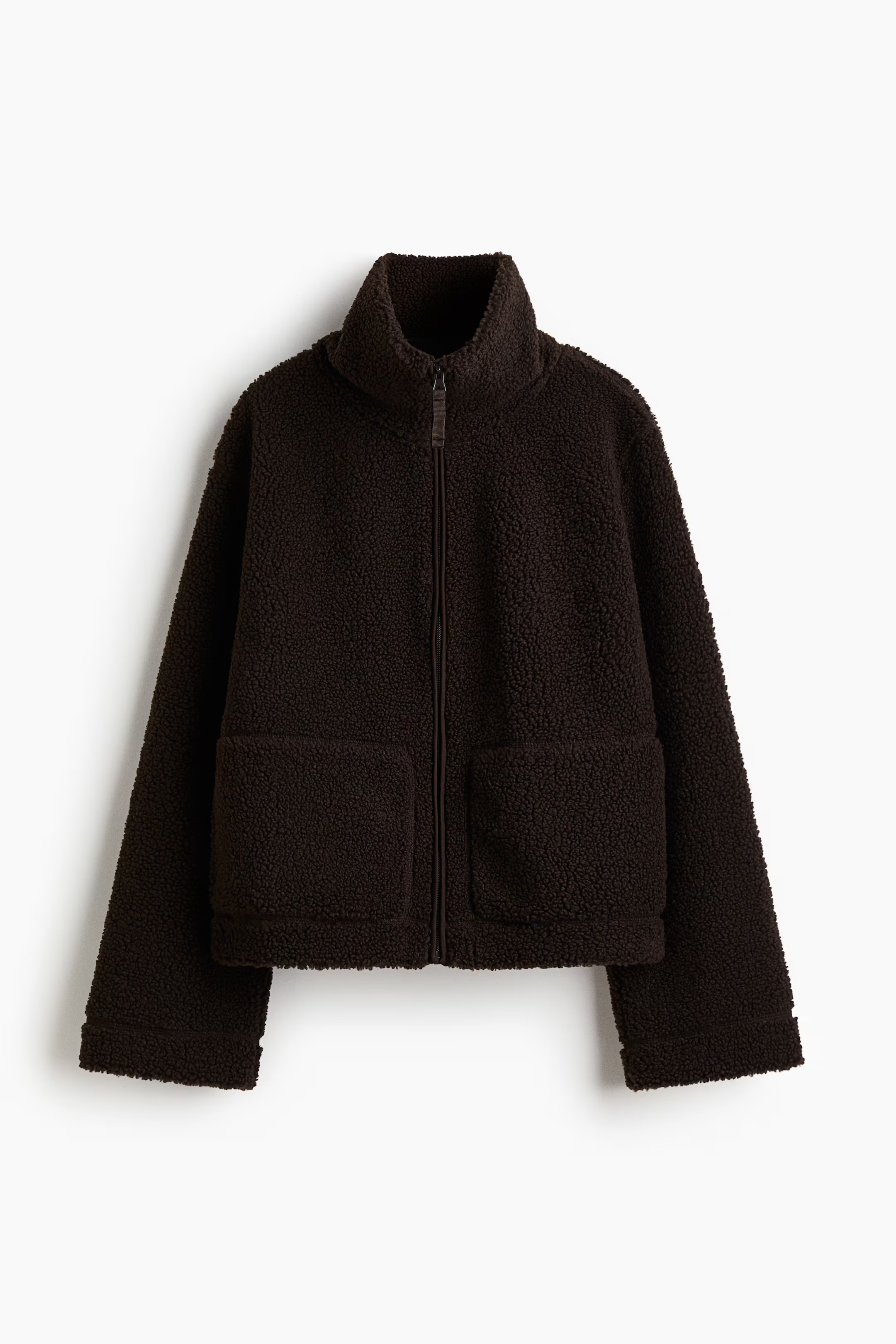 Teddy Fleece Jacket - Dark brown - Ladies | H&M US | H&M (US + CA)